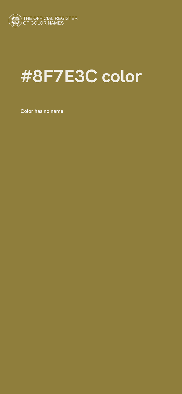 #8F7E3C color image