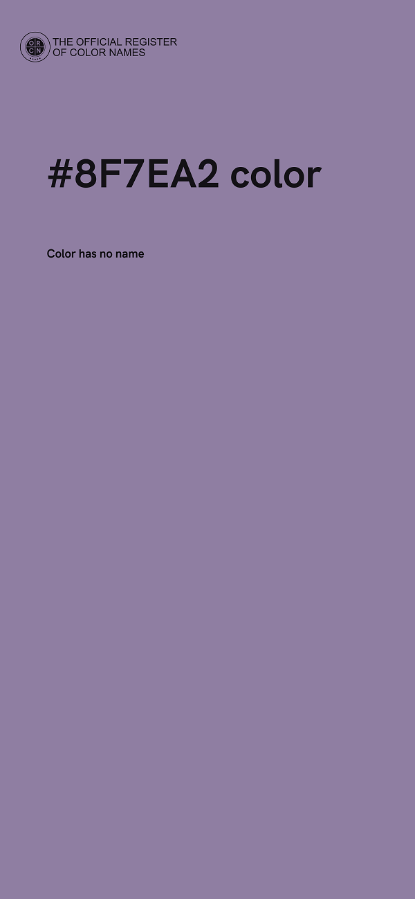 #8F7EA2 color image
