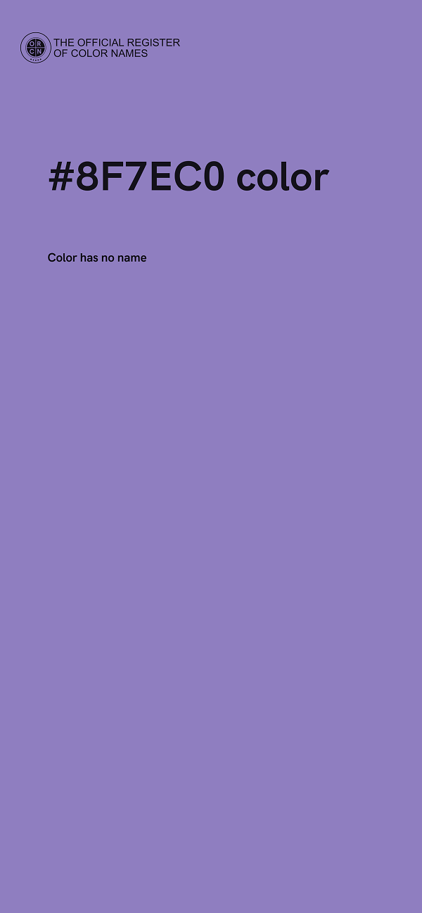 #8F7EC0 color image