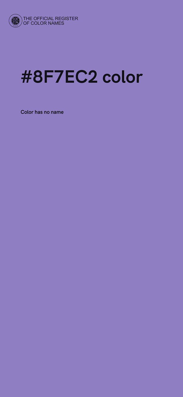 #8F7EC2 color image