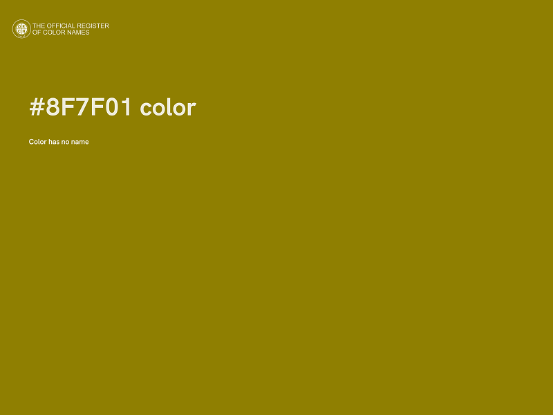 #8F7F01 color image