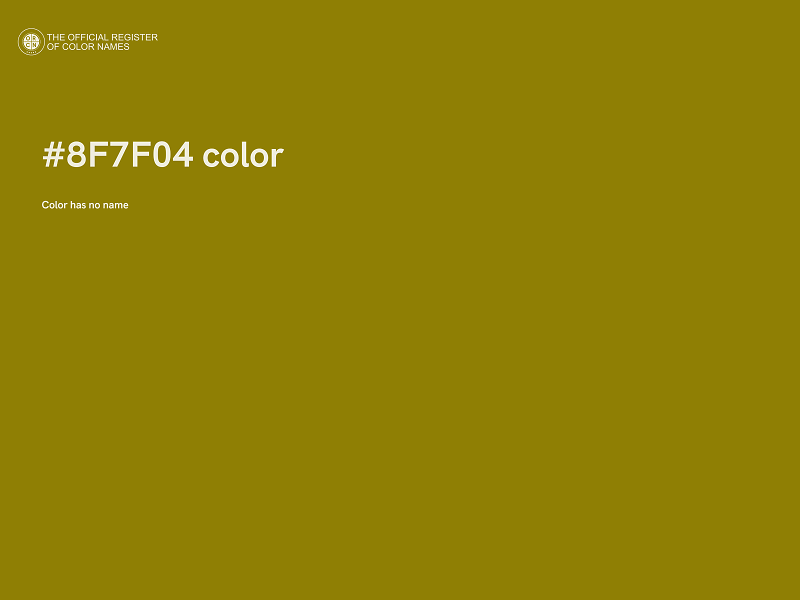 #8F7F04 color image