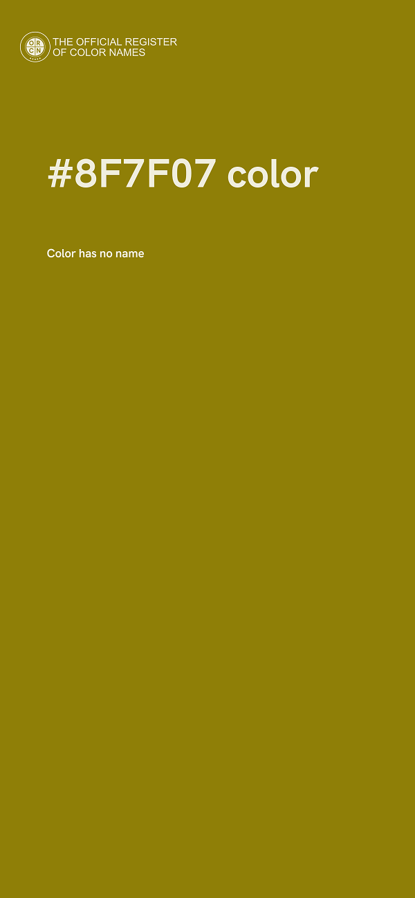#8F7F07 color image