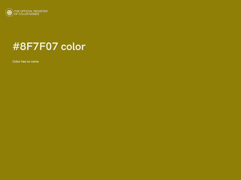 #8F7F07 color image