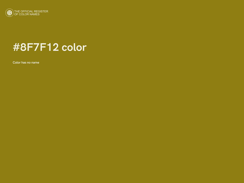 #8F7F12 color image