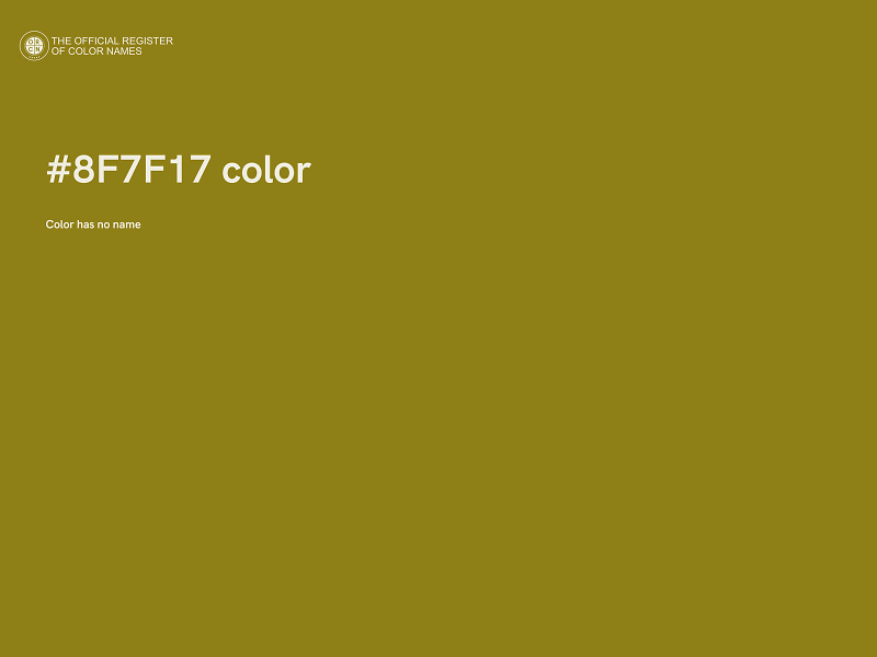 #8F7F17 color image