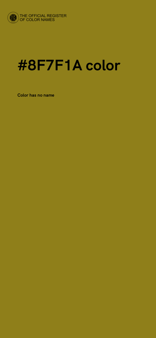#8F7F1A color image