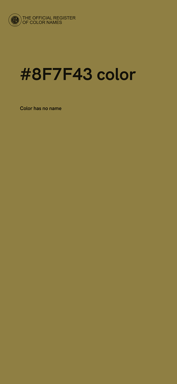 #8F7F43 color image