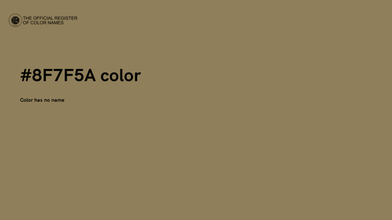 #8F7F5A color image