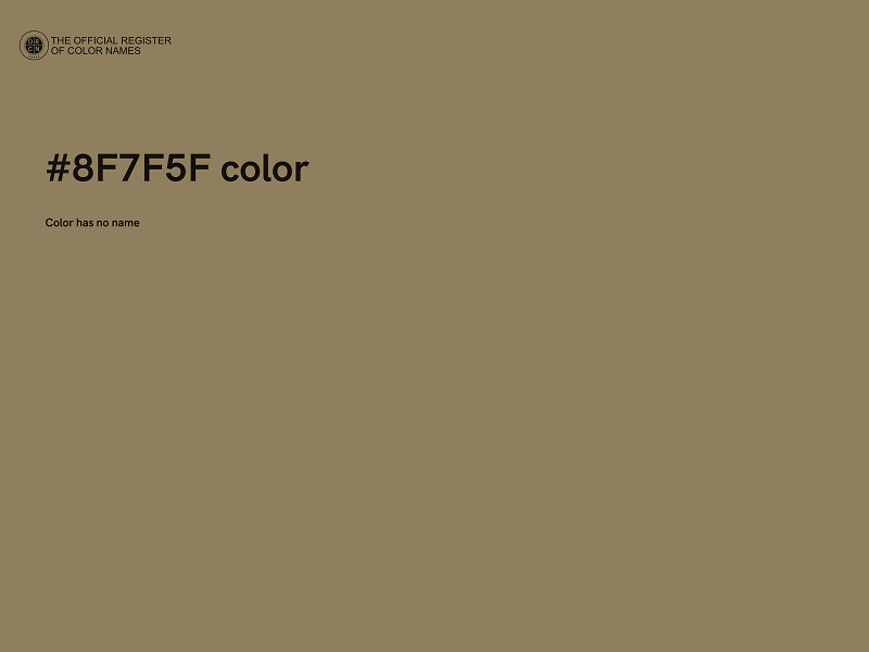 #8F7F5F color image