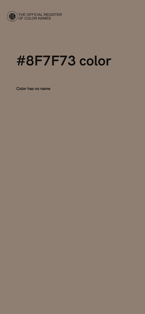 #8F7F73 color image