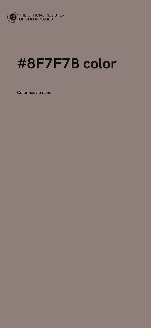 #8F7F7B color image