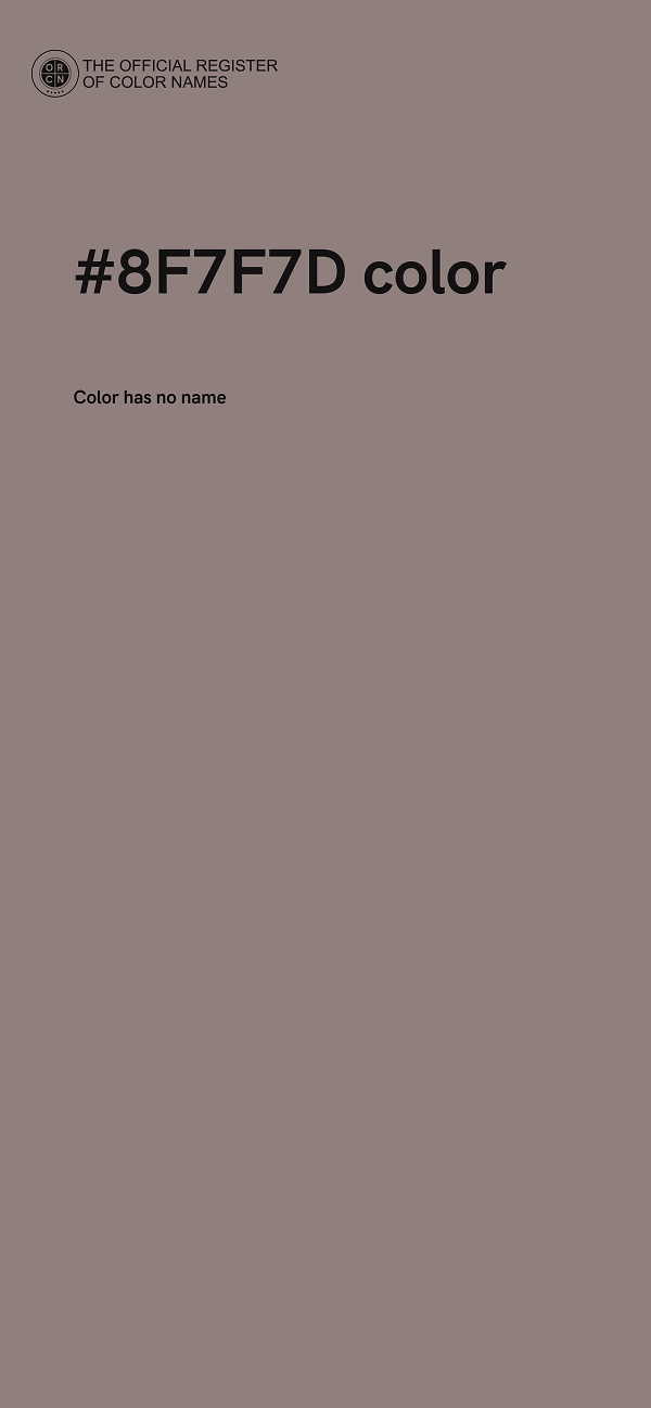 #8F7F7D color image