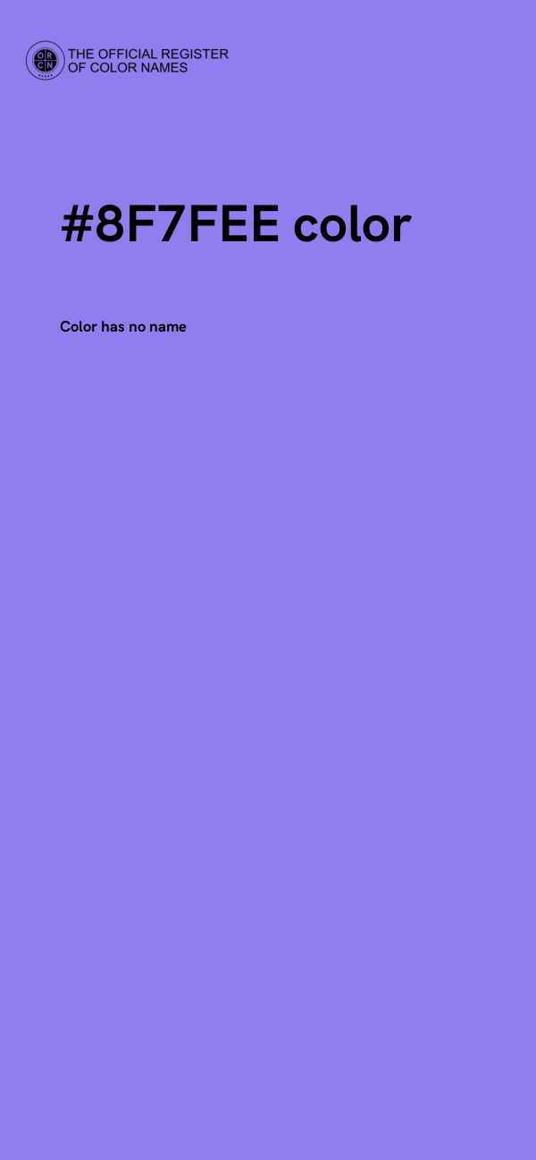 #8F7FEE color image