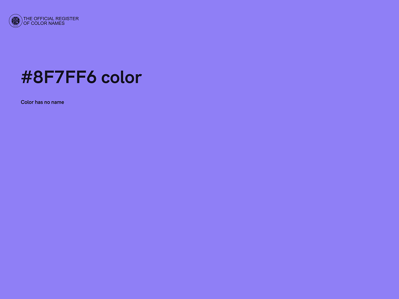 #8F7FF6 color image