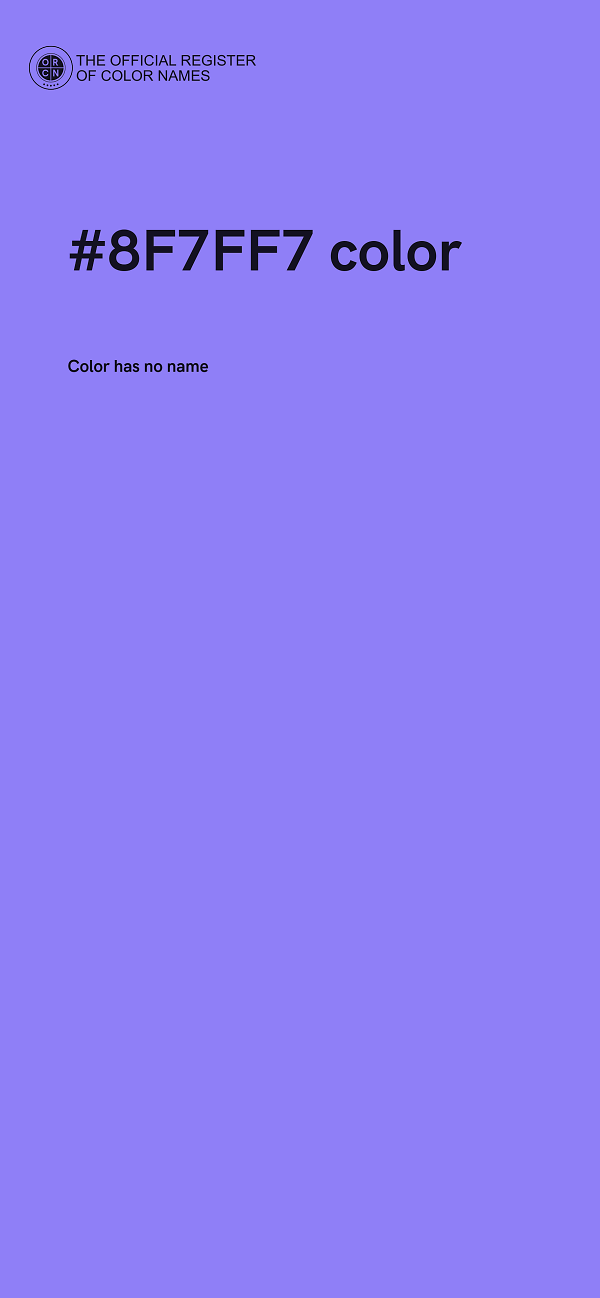 #8F7FF7 color image