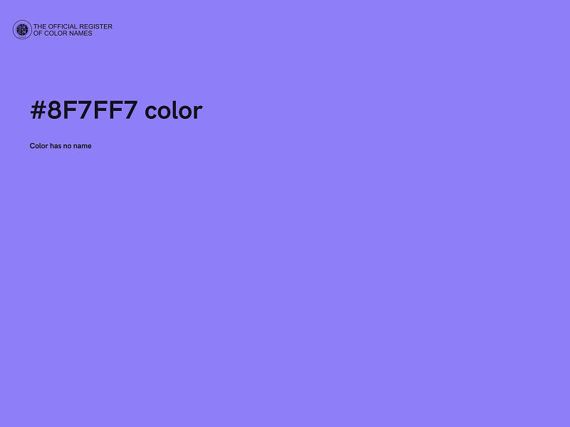 #8F7FF7 color image