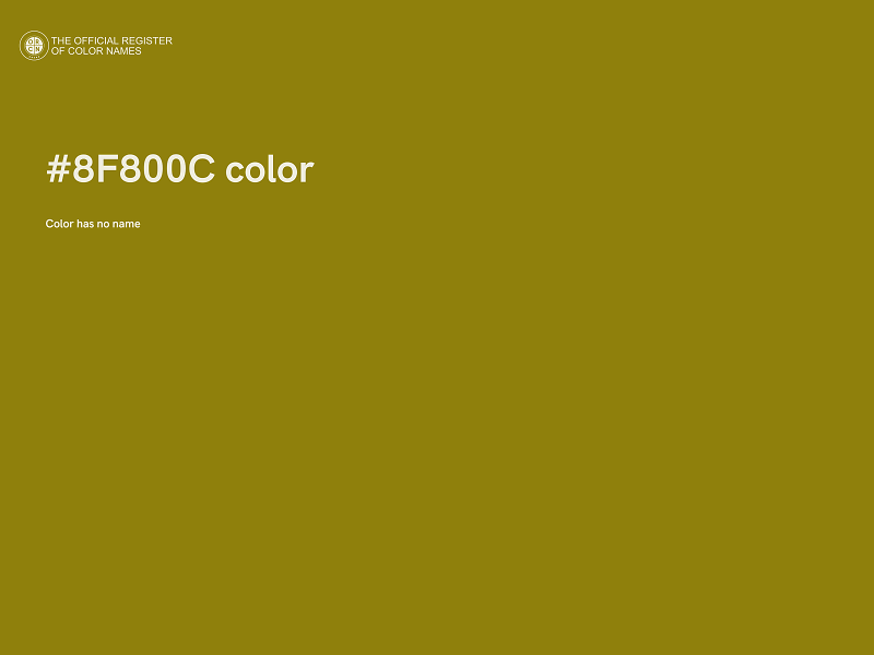 #8F800C color image