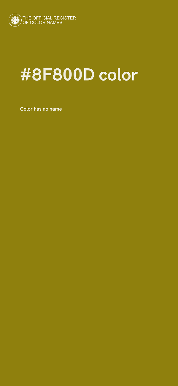 #8F800D color image