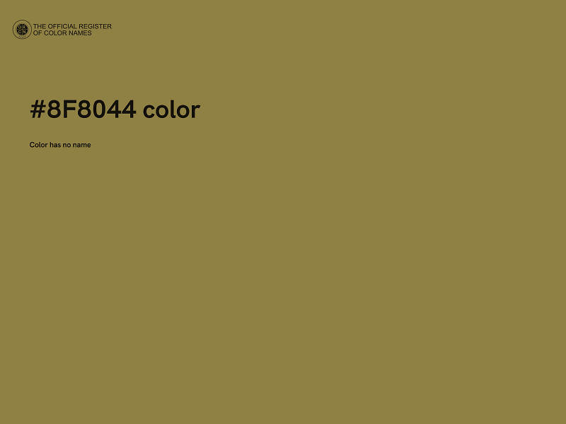 #8F8044 color image