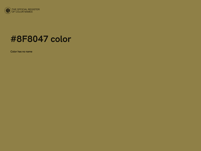 #8F8047 color image