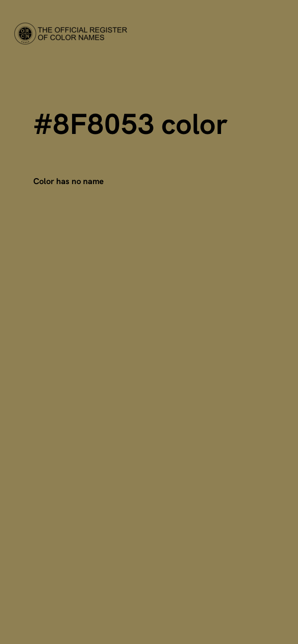 #8F8053 color image