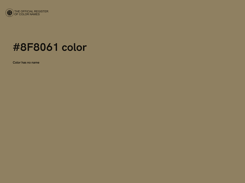 #8F8061 color image