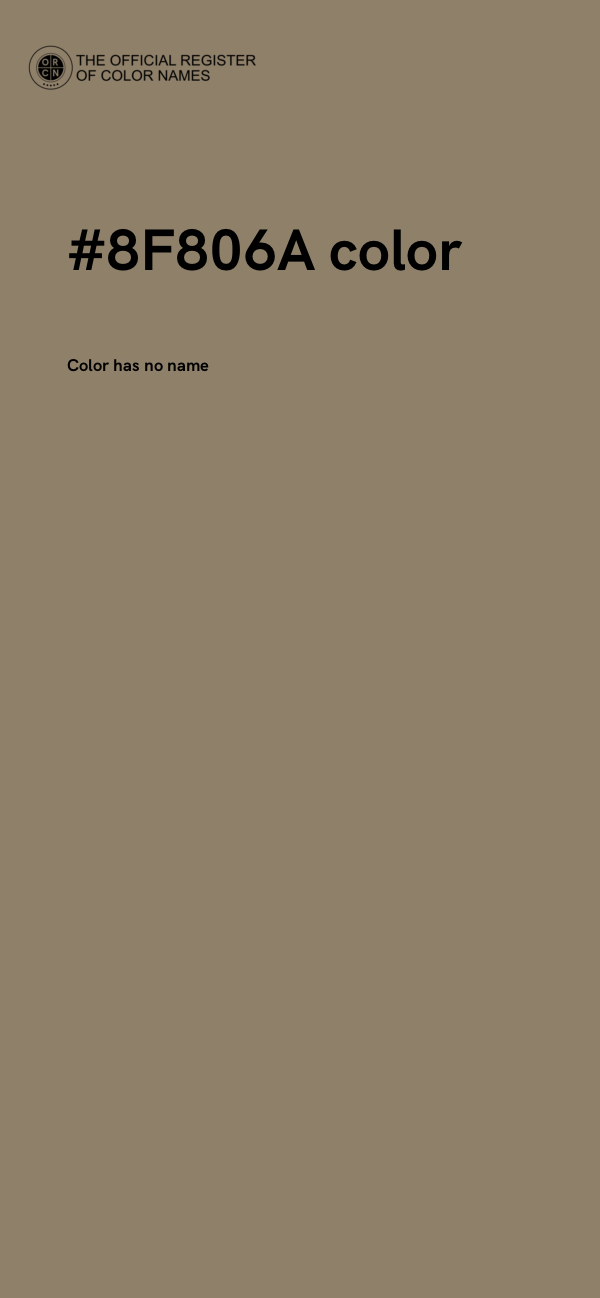 #8F806A color image