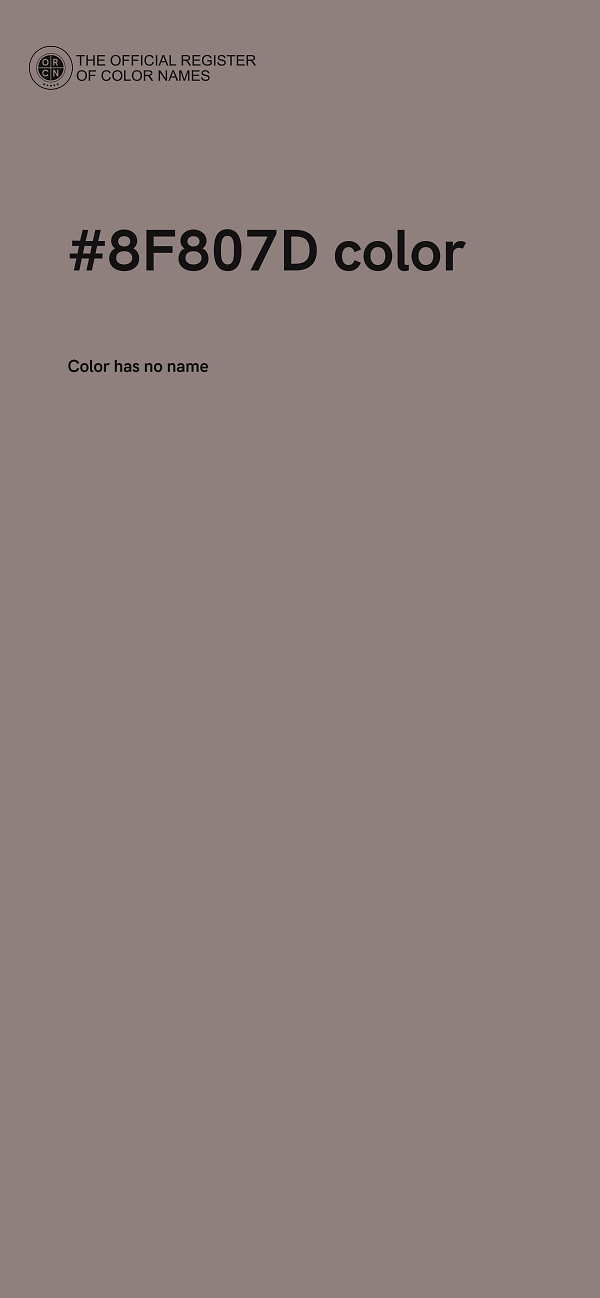 #8F807D color image