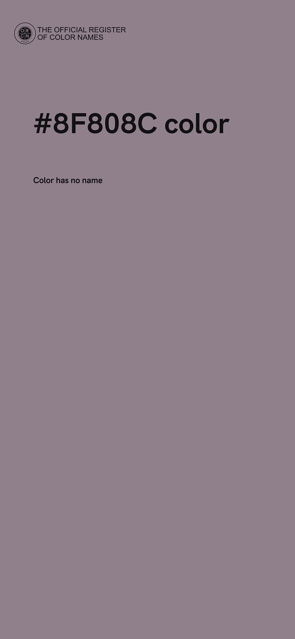 #8F808C color image