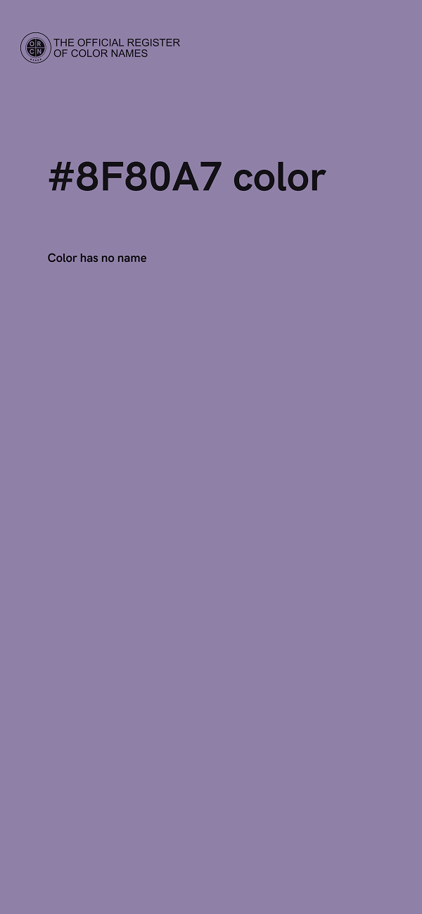 #8F80A7 color image