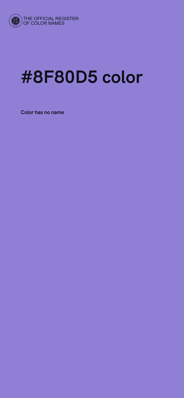 #8F80D5 color image