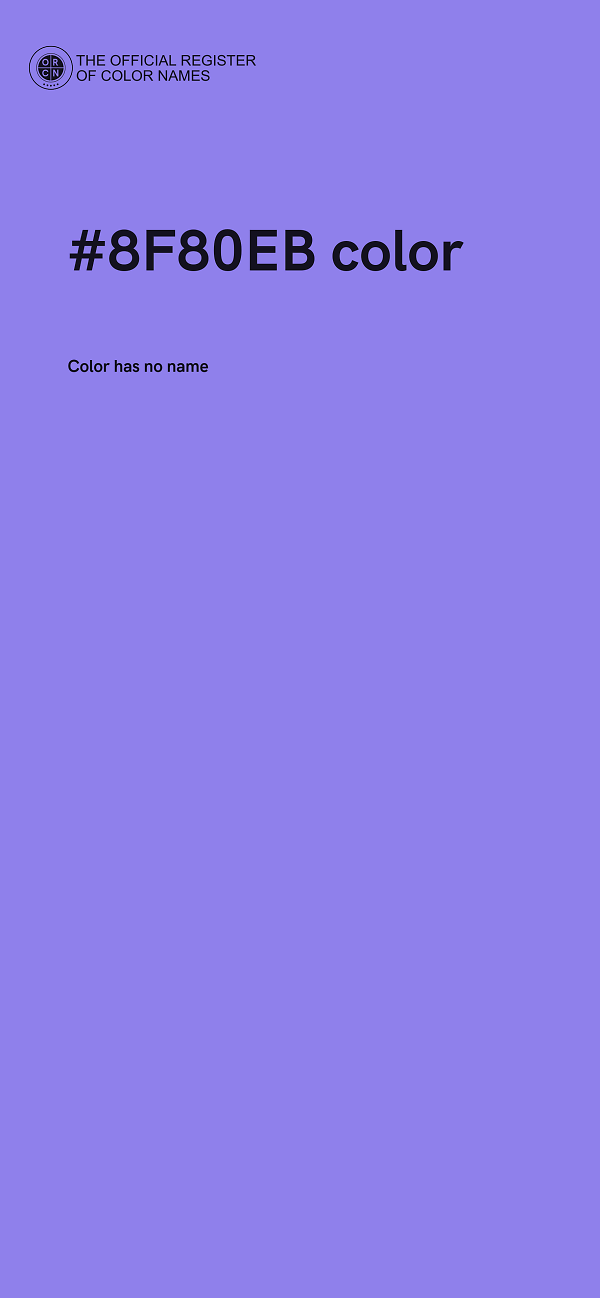 #8F80EB color image