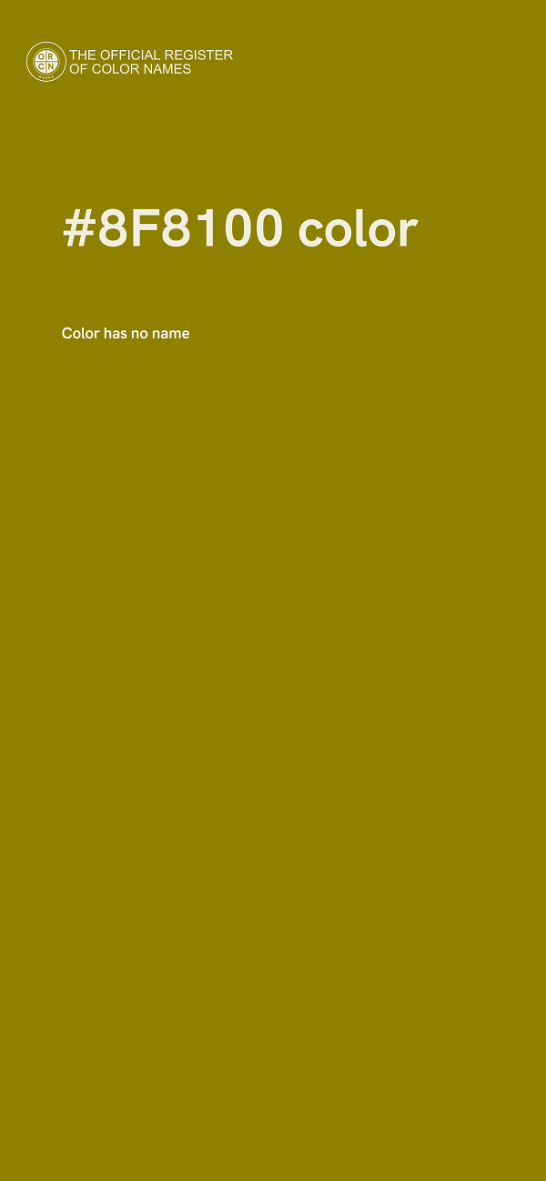 #8F8100 color image