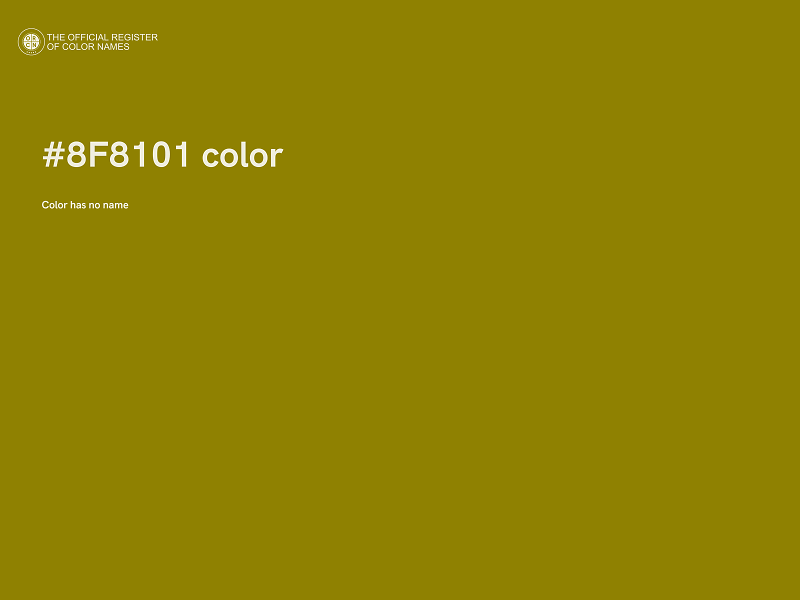 #8F8101 color image
