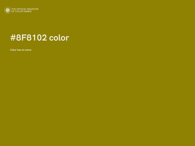 #8F8102 color image