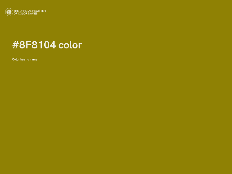 #8F8104 color image