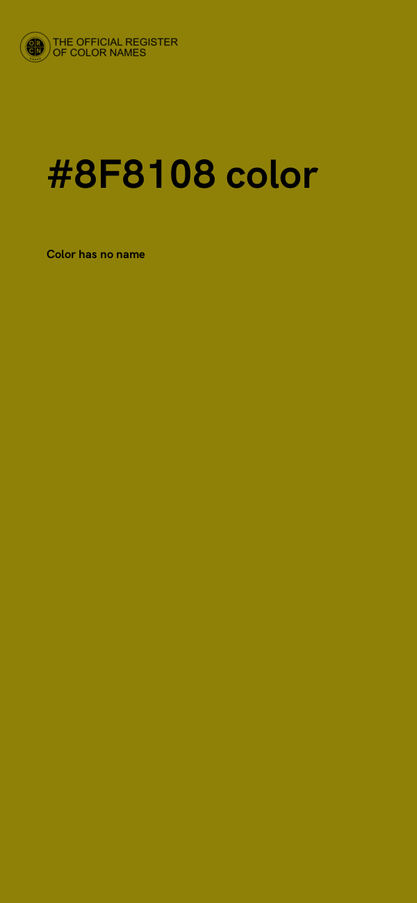 #8F8108 color image