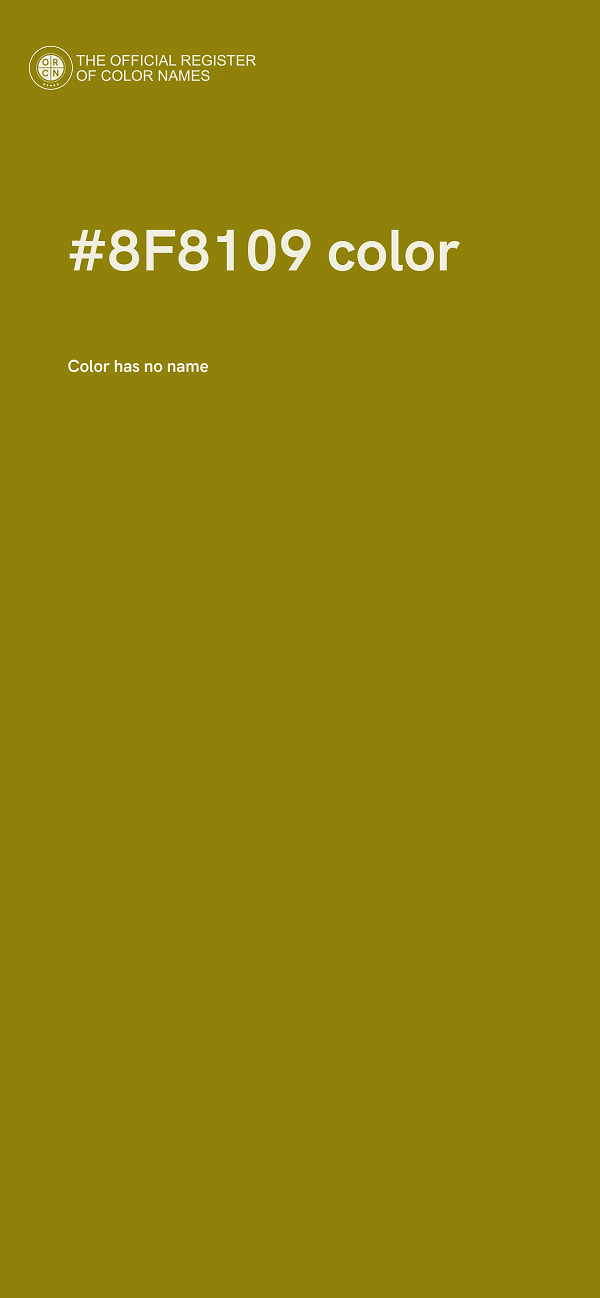 #8F8109 color image