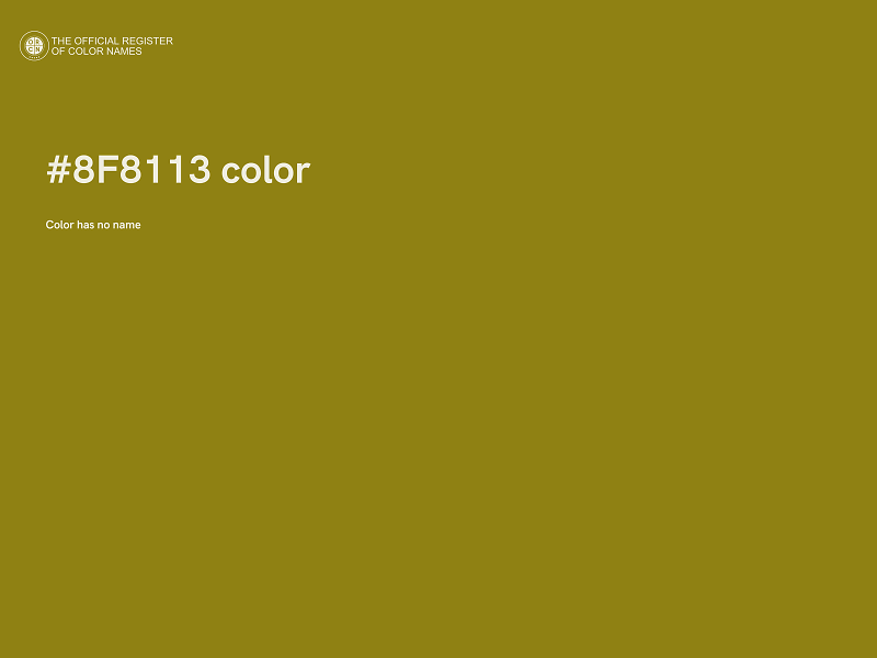 #8F8113 color image