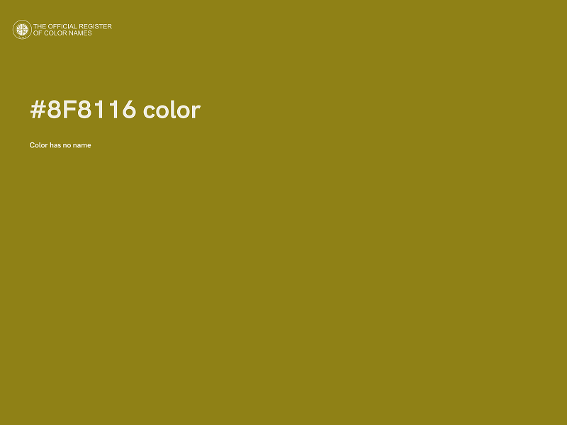 #8F8116 color image