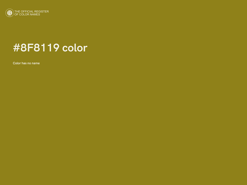 #8F8119 color image