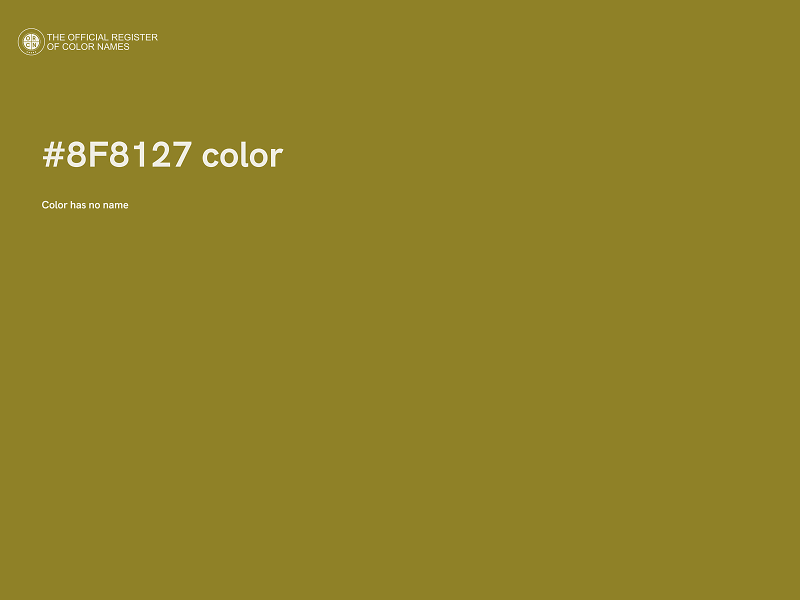 #8F8127 color image