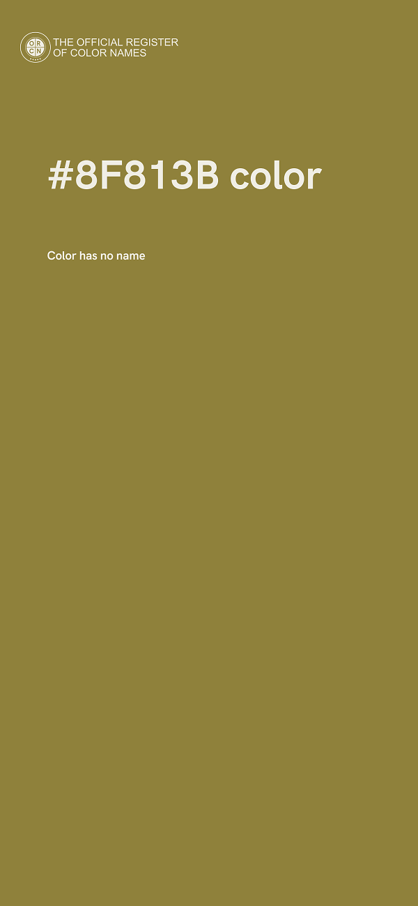 #8F813B color image