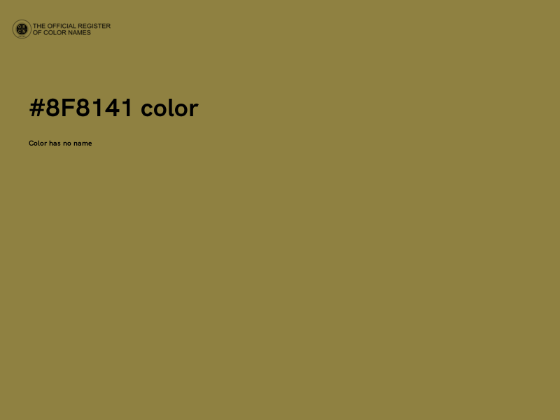 #8F8141 color image