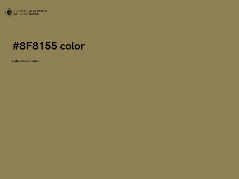 #8F8155 color image