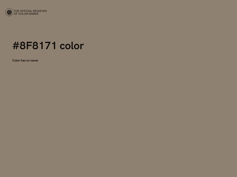 #8F8171 color image