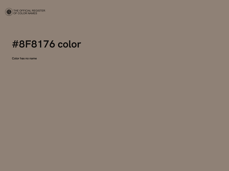 #8F8176 color image