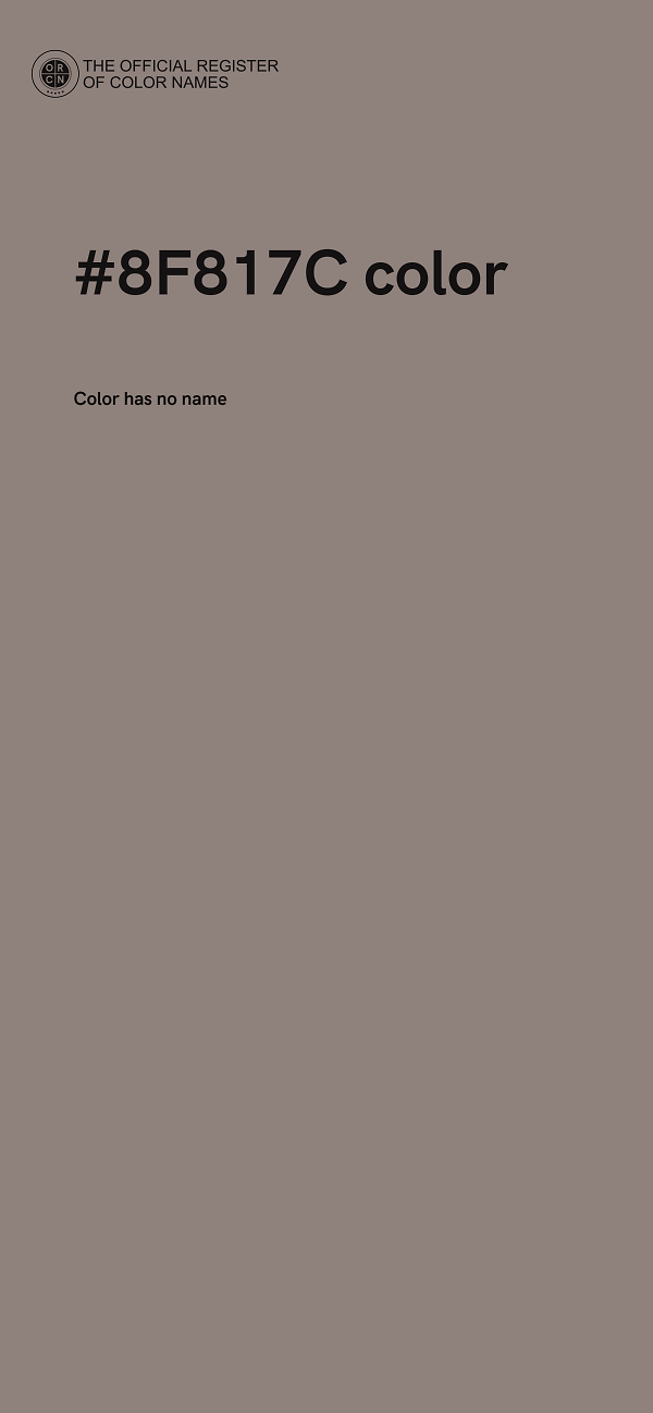 #8F817C color image