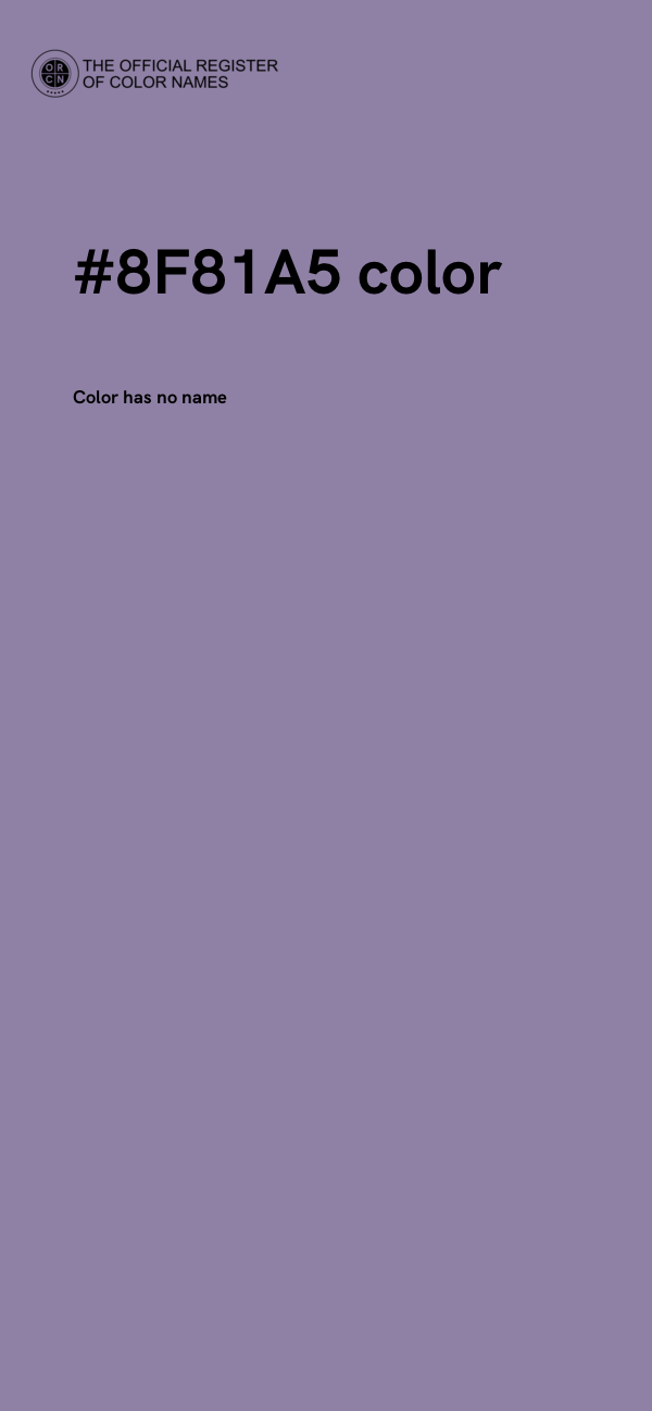 #8F81A5 color image